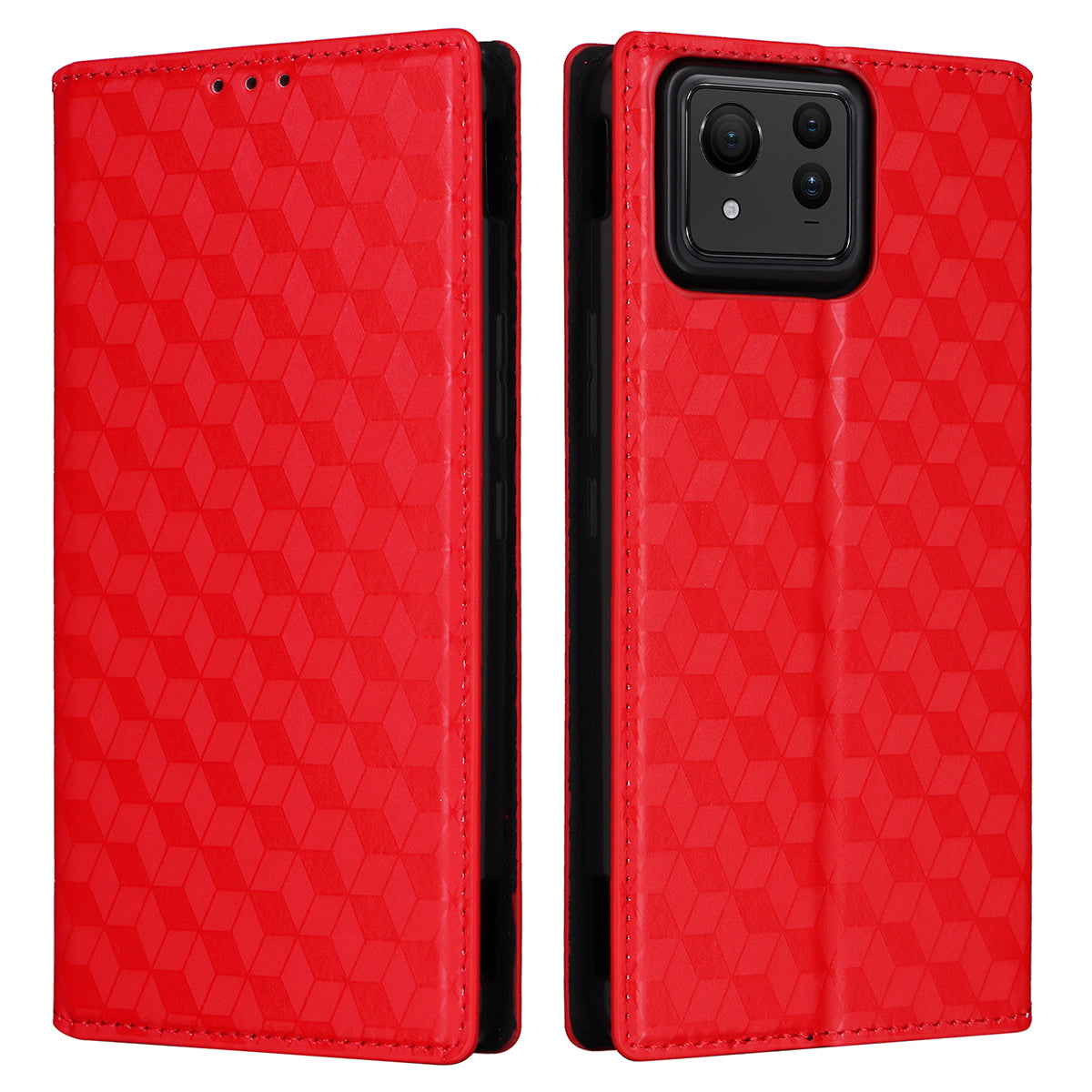 For Asus Zenfone 11 Ultra 5G Leather Wallet Case Rhombus Imprinted Protective Phone Cover For Asus Zenfone 11 Ultra 5G Leather Wallet Case Rhombus Imprinted Protective Phone Cover
